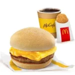 Cheesy Eggdesal with Sausage & Hash Browns Meal