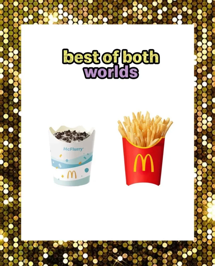 fries with mcflurry best of both worlds fries with mcflurry best of both worlds