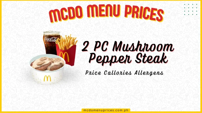2 PC Mushroom Pepper Steak