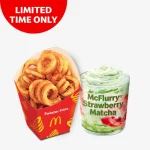 twister fries mcflurry strawberry matcha combo